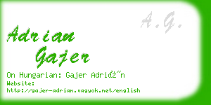 adrian gajer business card